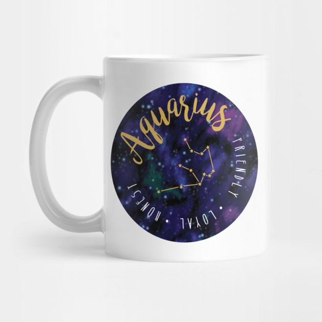 Aquarius Zodiac by CreativeHermitCo